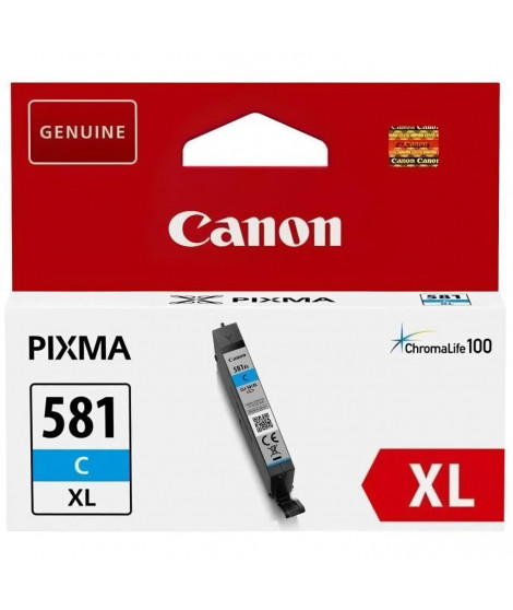 CANON Cartouche d'encre CLI-581C XL grande capacité Cyan (CLI581XL)