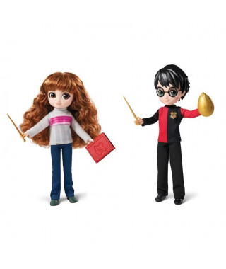 Wizarding World - Coffret Deluxe Poupée 20cm HARRY & HERMIONE