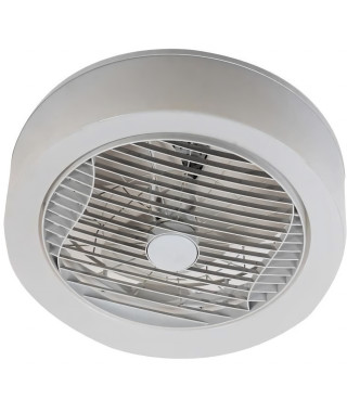 AIR-LIGHT CROWN - Ventilateur de plafond blanc Ø40cm 95W avec couronne d'éclairage LED