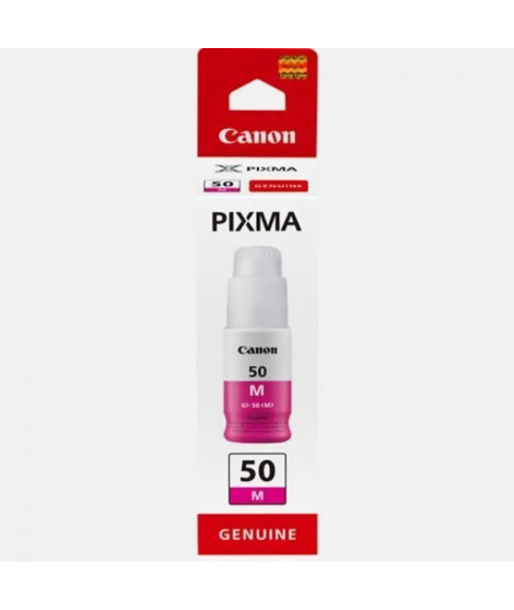 Bouteille d'encre - CANON - GI-50M - Magenta - Compatibilité PIXMA MegaTank - (3404C001)