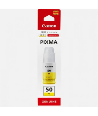 Bouteille d'encre - CANON - GI-50Y- Jaune - Compatibilité PIXMA MegaTank - (3405C001)