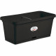 Bac a fleur rectangulaire NATURAL - 66L - 80 cm - Plastique - Anthracite