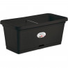 Bac a fleur rectangulaire NATURAL - 66L - 80 cm - Plastique - Anthracite