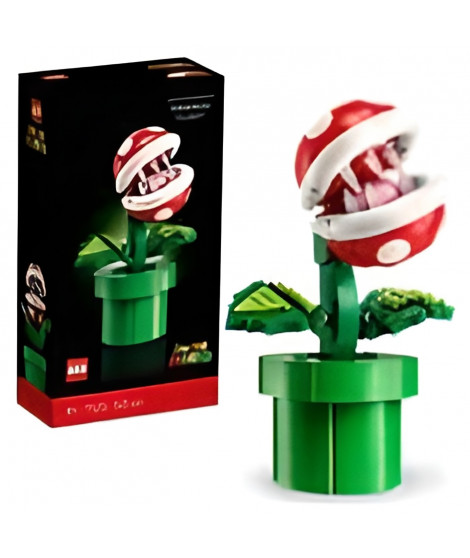 LEGO Super Mario 71426 Plante Piranha, Figurine Articulée avec Tube et 2 Pieces, Maquette pour Adultes, Idée Cadeau