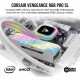 Mémoire RAM - CORSAIR - Vengeance RGB Pro SL DDR4 - 32GB 2x16GB DIMM - 3600 MHz  - 1.35V - Blanc (CMH32GX4M2D3600C)