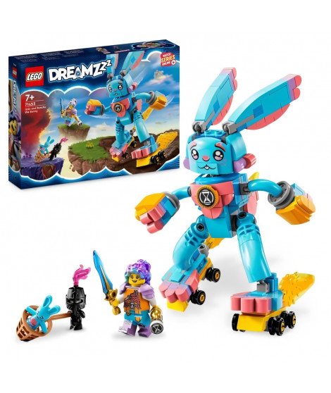 LEGO DREAMZzz 71453 Izzie et Bunchu le Lapin, Jouet avec Figurines de la Série TV