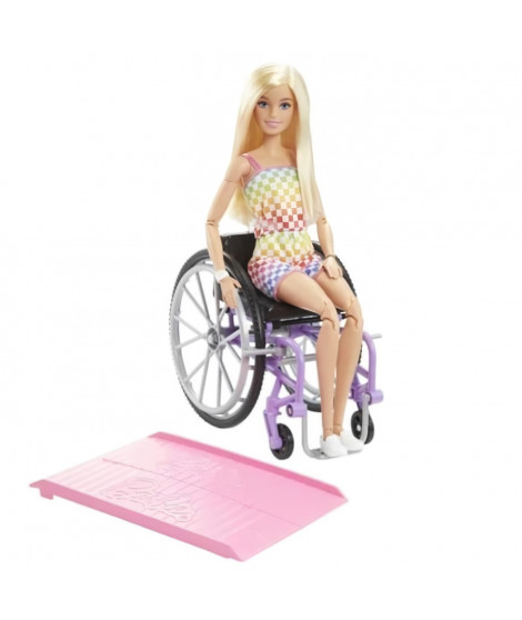 Barbie - Barbie Fauteuil Roulant Blonde - Poupée - 3 Ans Et +