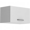 OSLO Meuble haut court 1 porte - Blanc - L 60 x P 36 x H 35 cm