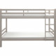 Lits superposés séparables enfant - 2x90x190 cm - Pin massif gris clair - Sommier inclus - ANDO