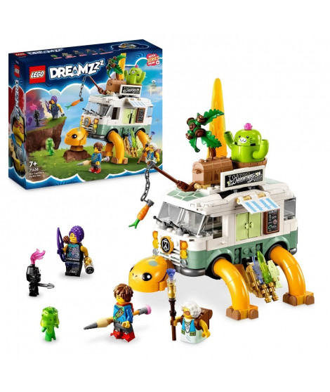 LEGO DREAMZzz 71456 Le Van Tortue de Mme Castillo, Jouet de Camping-Car 2-en-1, avec Mateo et Zoey