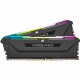 Mémoire RAM - CORSAIR - Vengeance RGB Pro SL DDR4 - 32GB 2x16GB DIMM - 3600 MHz  - 1.35V - Noir (CMH32GX4M2Z3600C)