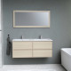 TIMBER, set de salle de bain 120, vanity+vasque+miroir