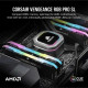 Mémoire RAM - CORSAIR - Vengeance RGB Pro SL DDR4 - 32GB 2x16GB DIMM - 3600 MHz  - 1.35V - Noir (CMH32GX4M2Z3600C)