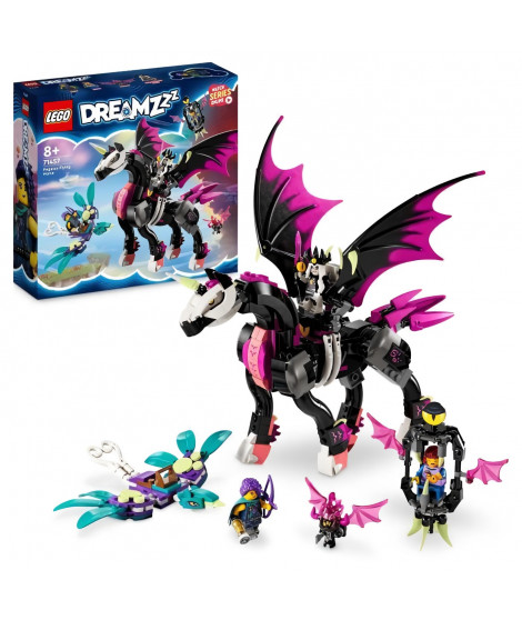 LEGO DREAMZzz 71457 Pégase, le Cheval Volant, Jouet 2-en-1, avec Le Roi des Cauchemars et Zoey