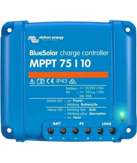 VICTRON Régulateur Solaire MPPT - 75/10 - 12/24V - 10A