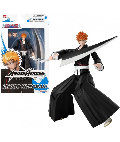 Bandai - Anime Heroes - Bleach - Figurine Anime Heroes 17 cm - Kurosaki Ichigo - 36971 Multicolore