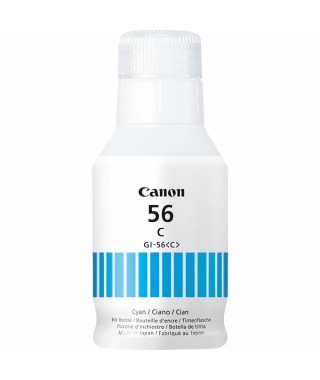 Bouteille d'encre - CANON - GI-56BK - Cyan - Compatibilité MAXIFY GX - (4430C001)