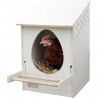 Pondoir KERBL - Bois - 51 x 34 x 53 cm - Blanc - Pour poule