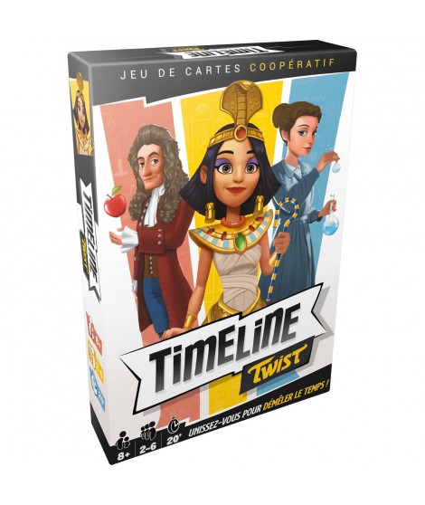 Timeline Twist|Asmodee - Jeu de cartes coopératif - 2 a 6 joueurs - a partir de 8 ans