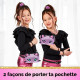 PURSE PETS - Sac-pochette Chaton - Rose pailleté - Fonction lumineuse - Piles fournies