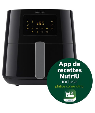 Friteuse sans huile PHILIPS Airfryer XL Série 3000 HD9270/70, 1,2 kg, Technologie Rapid Air, 7 préréglages, noir