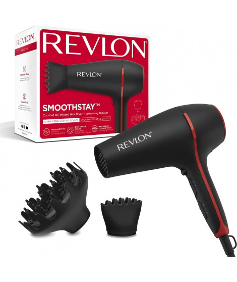 Seche-cheveux REVLON Smoothstay RVDR5317 - diffuseur Volumateur - 2000W