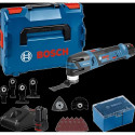 Découpeur-ponceur Bosch Professional GOP 12V-28 + 2 Batteries 3,0Ah + Accessoires + L-BOXX - 06018B5006