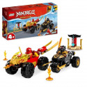 LEGO NINJAGO 71789 Le Combat en Voiture et en Moto de Kai et Ras, Jouet Enfants Des 4 Ans