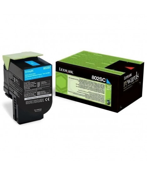 Lexmark Toner 802SC - 80C2SC0 - Cyan - 2?000 pages