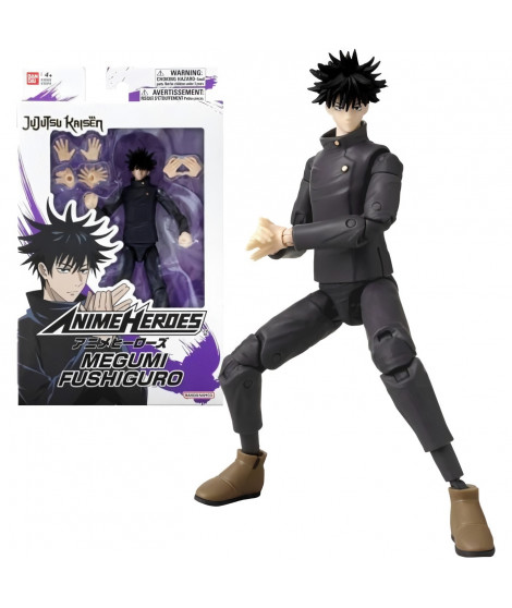 Bandai - Anime Heroes - Jujutsu Kaisen - Figurine Anime Heroes 17 cm - Fushiguro Megumi - 36984 Multicolore