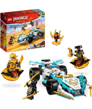 LEGO NINJAGO 71791 La Voiture de Course Spinjitzu : le Pouvoir du Dragon de Zane, Jouet Enfants 7 Ans