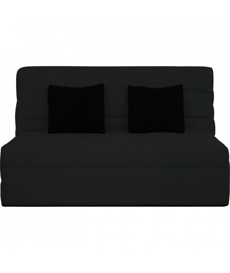 Banquette BZ 2 places - DUNLOPILLO - ReVEUR - Matelas Slyde 188x138 - Pearl noir