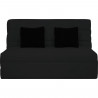Banquette BZ 2 places - DUNLOPILLO - ReVEUR - Matelas Slyde 188x138 - Pearl noir