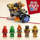 LEGO NINJAGO 71793 Le Dragon de Lave Transformable de Heatwave, Jouet de Dragon avec Minifigurines