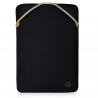 Housse de protection HP 14 pour ordinateur portable - Noir/Or réversible 37 x 27 x 1 cm