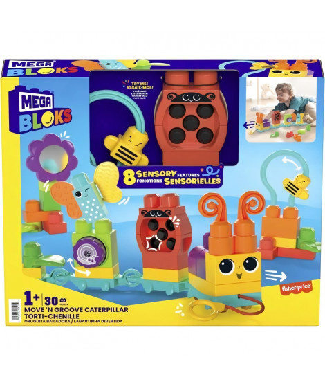 Mega Bloks Ips - Chenille Des Sens A Construire - Construction - 12 Mois Et +