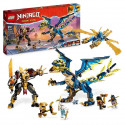 LEGO NINJAGO 71796 Le Dragon Élémentaire contre le Robot de l'Impératrice, Grand Jouet