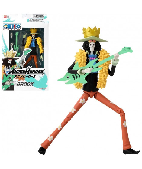 Figurine Anime Heroes - Bandai - One Piece - Brook - 17 cm
