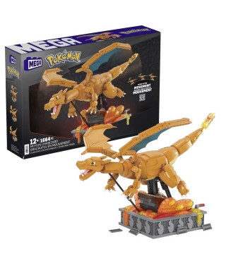 DRACAUFEU EN MOUVEMENT - MEGA - HMW05 - BRIQUES DE CONSTRUCTION MEGABLOKS LICENCE