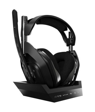 Casque Gaming sans fil - LOGITECH G - A50 - PS5, PS4, PC, Mac - Noir/Argent