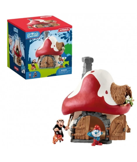 Schleich - Maison des Schtroumpfs avec 2 figurines - 20803