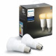 Philips Hue White Ambiance, ampoule LED connectée E27 équivalent 75W, 1100 lumen, compatible Bluetooth, pack de 2