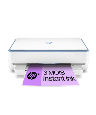 HP Envy 6010e Imprimante tout-en-un Jet d'encre couleur Copie Scan - En remplacement 6022 - 3 mois d'Instant ink inclus avec HP+