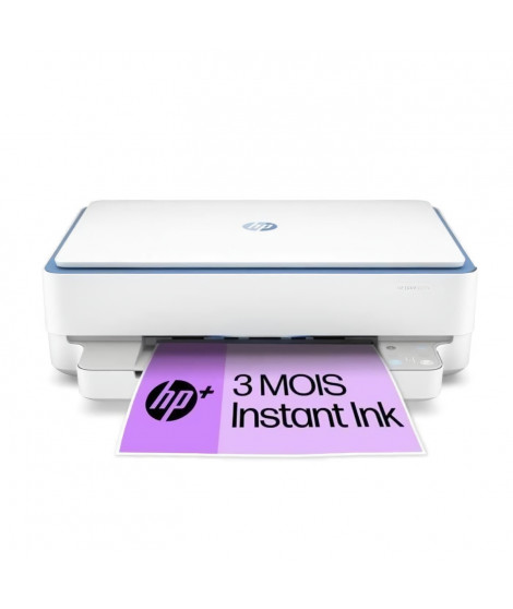 HP Envy 6010e Imprimante tout-en-un Jet d'encre couleur Copie Scan - En remplacement 6022 - 3 mois d'Instant ink inclus avec HP+