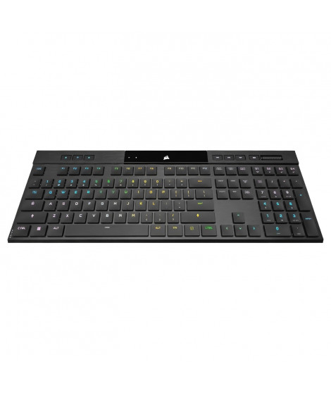 Clavier Gaming Mécanique Ultrafin - AZERTY - CORSAIR - K100 AIR WIRELESS - Rétroéclairage LED RGB - Noir (CH-913A01U-FR)