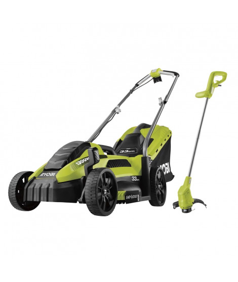 Duo Tondeuse RLM13E33S + Coupe-bordures RLT2925 RYOBI