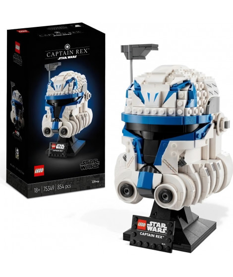 LEGO Star Wars 75349 Le Casque du Capitaine Rex, Maquette a Construire pour Adultes