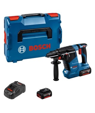 Perforateur SDS-PLUS Bosch Professional GBH 18V-24 C + 2 batteries 5.0Ah + Chargeur GAL 1880 - 0611923003