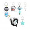 Set cadeau TINY LOVE: Jouet musical, Mobile froissé, un Carillon, une Étoile, 4 clips poussettes et 12 cartes étapes, Black &…