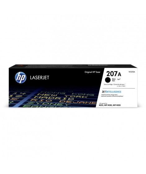 Cartouche de Toner Noir HP 207 (W2210A) - Authentique pour imprimantes HP Color LaserJet Pro M255/MFP M282/ M283
